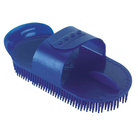 Etrille plastique bleu, dragonne reglable