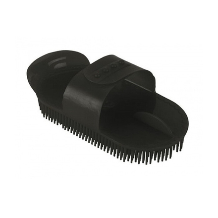 Etrille plastique noire, dragonne reglable