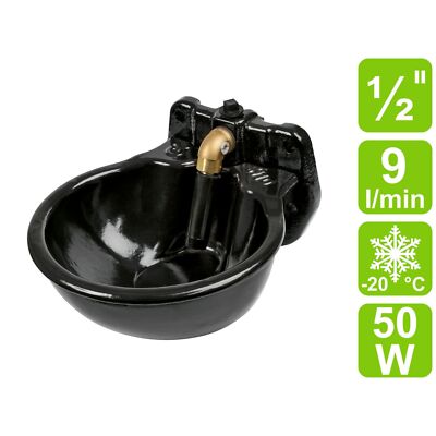 [222005] Abreuvoir chauffant H10 50W, raccord 1/2", 1,6L