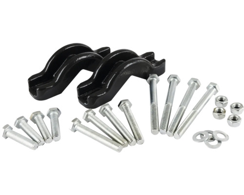Arceaux de fixation sur tuyau Thermolaqué, 2pcs