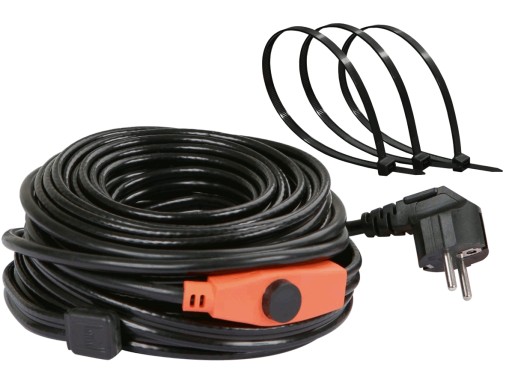 Cordon chauffant à thermostat 128W, 8m