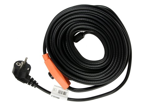 Cordon chauffant à thermostat 384W, 24m