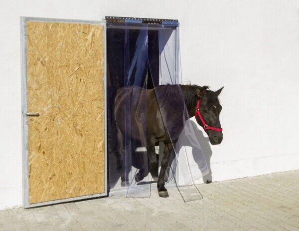 [291155] Rideau à bandes transparent, 2mm x 20cm, 50m