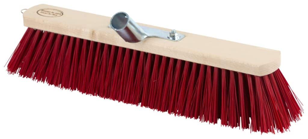 Balai large sans manche rouge, 50cm, Ø24mm