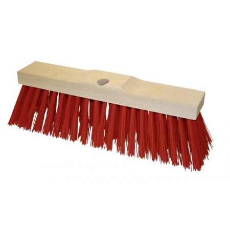 Balai de cantonnier Kompakt sans manche rouge, 42cm, Ø25mm