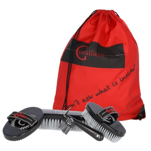 Sac de pansage Covalliero rouge/noir