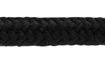 [3210505] Longe en coton noir 2 m, ac mousq. antipanique