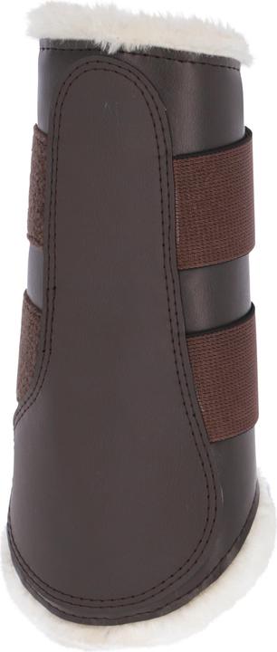[3210552] Guêtres de dressage Fleece arrières, brunes, full