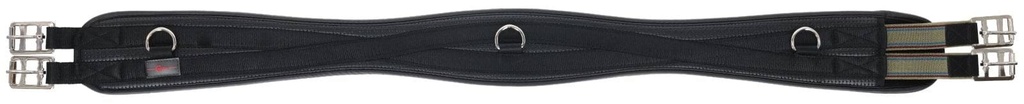 Sangle élastique arquée noire, 140 cm