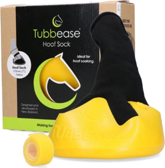 Tubbease 175 mm, jaune, Chausson trait. sabots chevaux