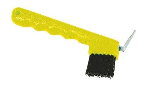 Cure-pied avec brosse jaune