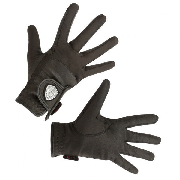 Gants d'équitation Dana noirs, T.XS