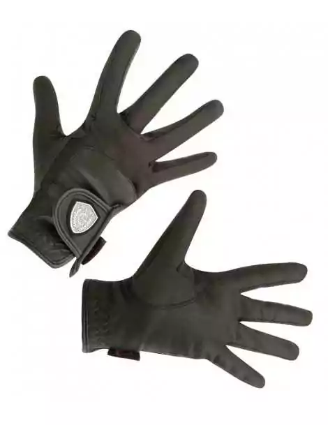 [3211565] Gants d'équitation Dana noirs, T.L