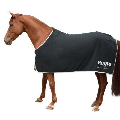 Couv. polaire RugBe Economic noire, 165 cm