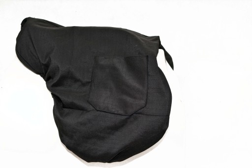 [321395] Housse de selle coton noire, pony