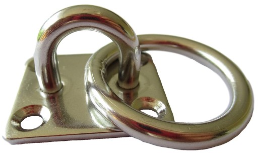 [32163] Anneau d'attache zingué, 4 trous