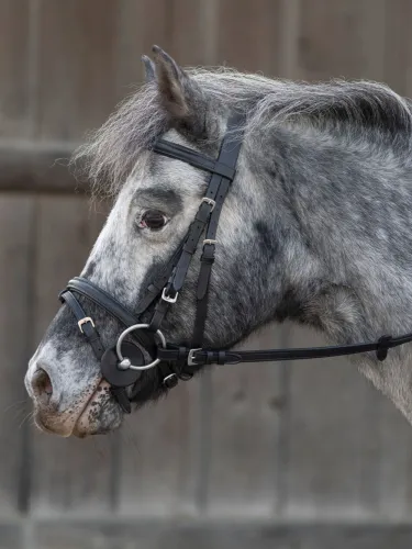 [321727/2] Rondelles de mors caoutchouc noires 7 cm