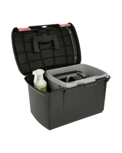 [321789] Coffre de pansage Arezzo noir/fuchsia