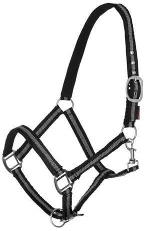 Licol Mustang noir/argent, cob