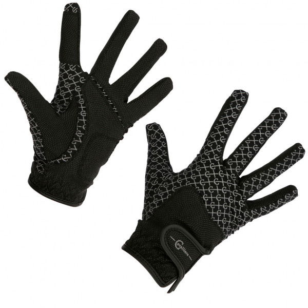 Gants d'équitation Reflective noir, XXS