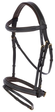 Licol Eco, cuir noir, Cob