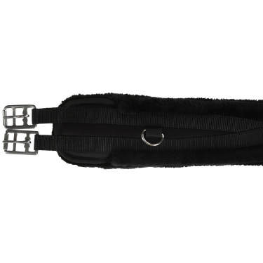 Sangle de selle avec polaire noire, 135 cm