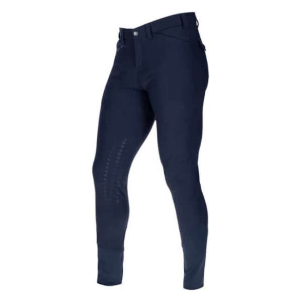 Pant.équit. Techno II hommes bleu foncé, t. 44 basane genou