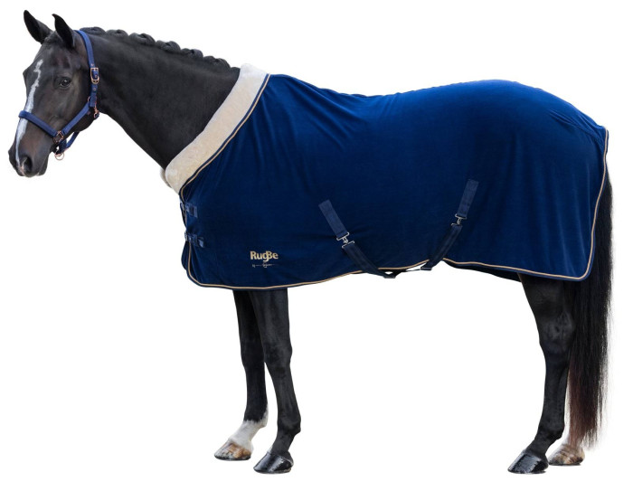 Couv. polaire RugBe Royal dark navy, 145 cm