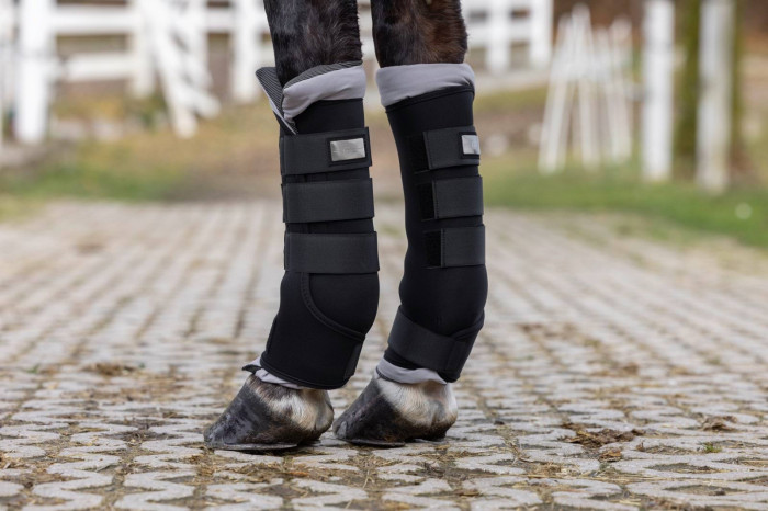 Guêtres de prot. Cov.Therm petit poney, par paire, noir