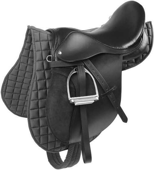 Selle mixte équipée haflinger noire, 17,5''
