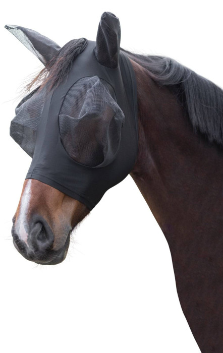 Masque anti-mouche FinoStretch  noir, Poney