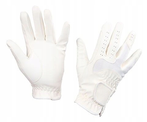 Gants d'équitation Gloria blanc T. L