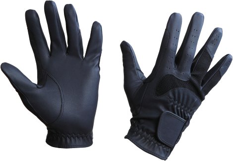 Gants d'équitation Gloria marine T. XS