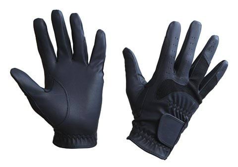 Gants d'équitation Gloria marine T. L