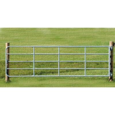 Barrière de clôture zinguée réglable, 110 cm, 5 à 6m
