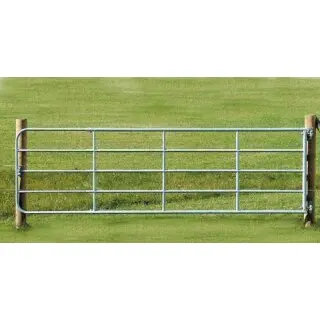 [442901] Barrière de clôture zinguée reglable, 90cm, 3-4m