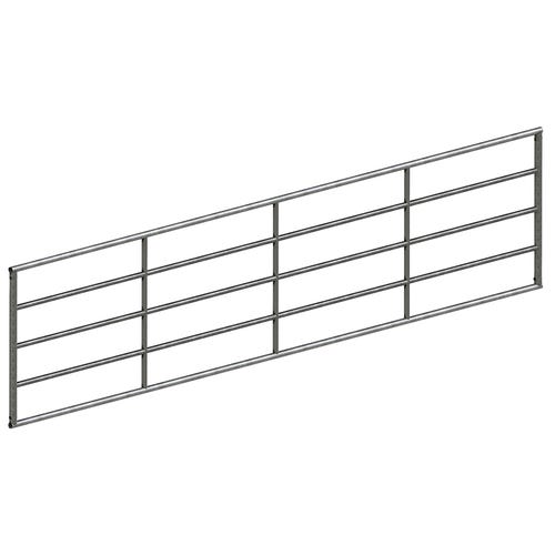 Barrière de clôture zinguée non réglable, 100cm, 3,5m